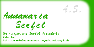 annamaria serfel business card