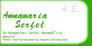 annamaria serfel business card